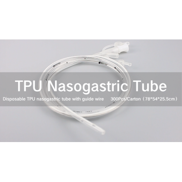 Sonda nasogástrica de TPU desechable con conector en Y